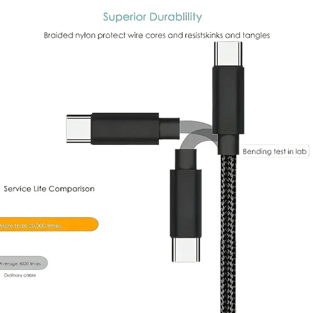 New 6 ft USB Type-C High-Speed Fast Charging Cable For Android Phones Tablets